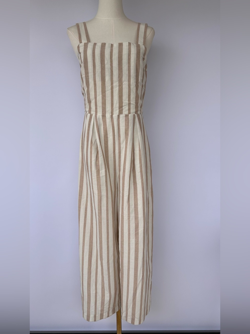Chriselle X J.O.A. Women’s Wide Leg Jumpsuit Backless Square Neck Size Medium